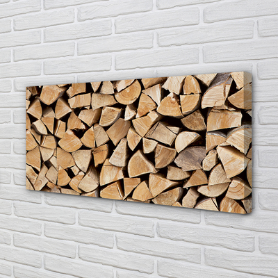 Pintura em tela Armazenamento de lenha