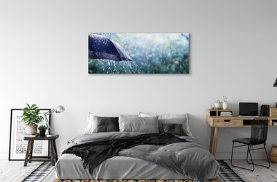 Pintura em tela Gotas de chuva de guarda-chuva