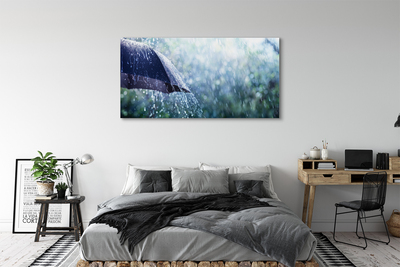 Pintura em tela Gotas de chuva de guarda-chuva