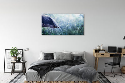 Pintura em tela Gotas de chuva de guarda-chuva