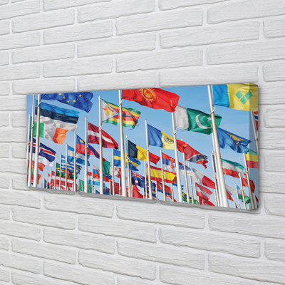 Pintura em tela Muitas bandeiras