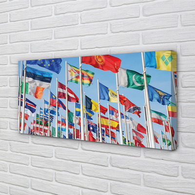 Pintura em tela Muitas bandeiras