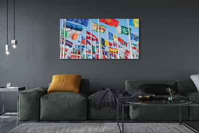 Pintura em tela Muitas bandeiras