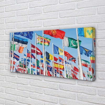 Pintura em tela Muitas bandeiras