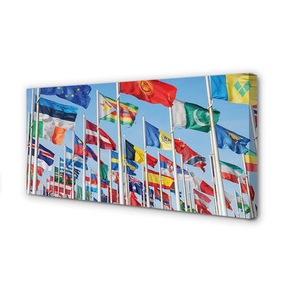 Pintura em tela Muitas bandeiras