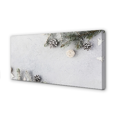 Pintura em tela Galhos de pinha