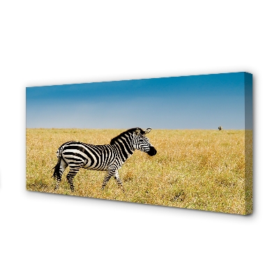 Pintura em tela Campo de zebras