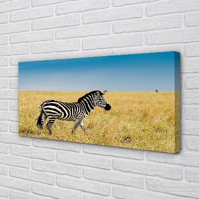 Pintura em tela Campo de zebras