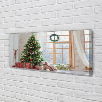 Quadro em tela presentes de árvore de natal