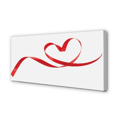 Quadro em tela Fita de coração