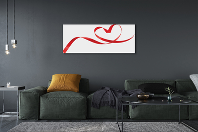Quadro em tela Fita de coração