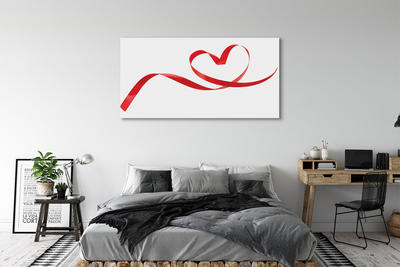 Quadro em tela Fita de coração