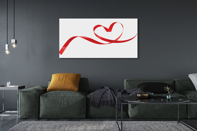 Quadro em tela Fita de coração