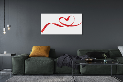 Quadro em tela Fita de coração