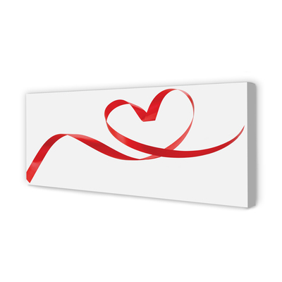 Quadro em tela Fita de coração