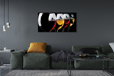 Quadro em tela Óculos fundo preto