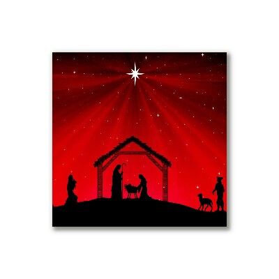 Quadro de parede em tela Férias de Natal com Estrelas