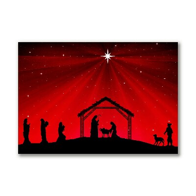 Quadro de parede em tela Férias de Natal com Estrelas