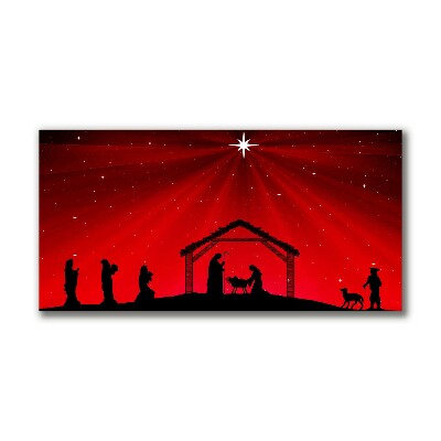 Quadro de parede em tela Férias de Natal com Estrelas