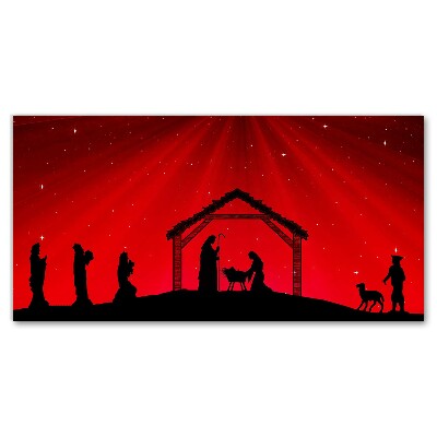 Quadro de parede em tela Férias de Natal com Estrelas