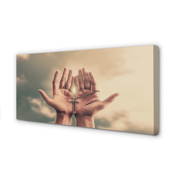 Pintura em tela Mãos cruzam o céu