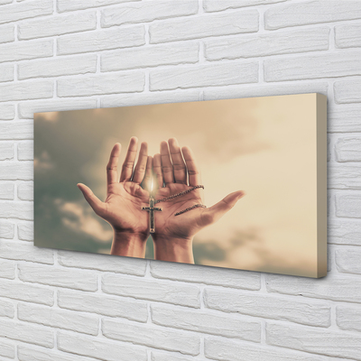 Pintura em tela Mãos cruzam o céu