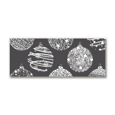 Quadro de parede em tela Bolas de Natal abstratas de inverno