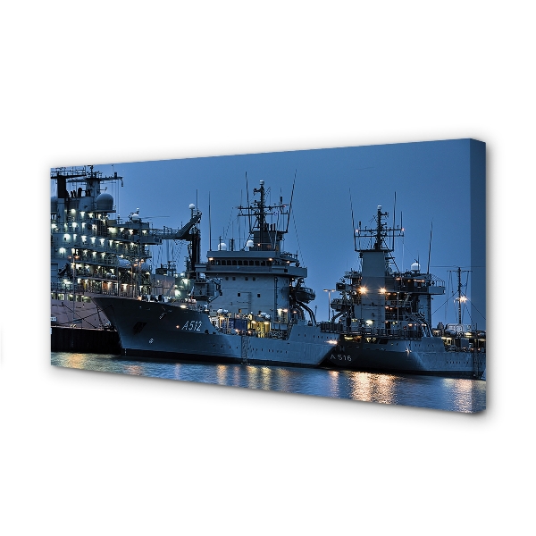 Pintura em tela Navios mar céu