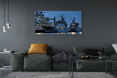 Pintura em tela Navios mar céu