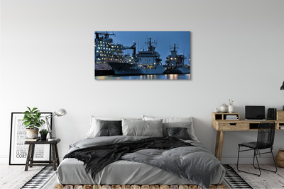 Pintura em tela Navios mar céu