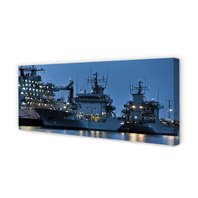 Pintura em tela Navios mar céu