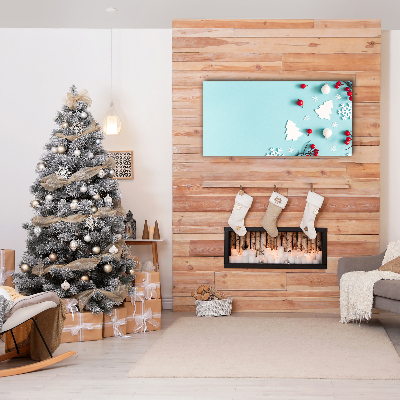 Quadro de parede em tela Decorações de floco de neve de Natal