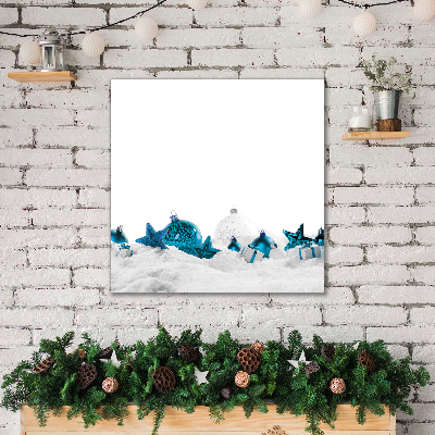 Quadro em tela Enfeites Decorações de Natal Neve