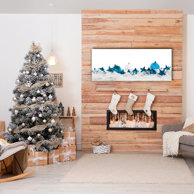Quadro em tela Enfeites Decorações de Natal Neve