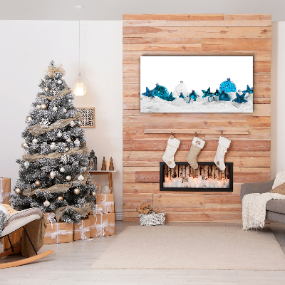 Quadro em tela Enfeites Decorações de Natal Neve