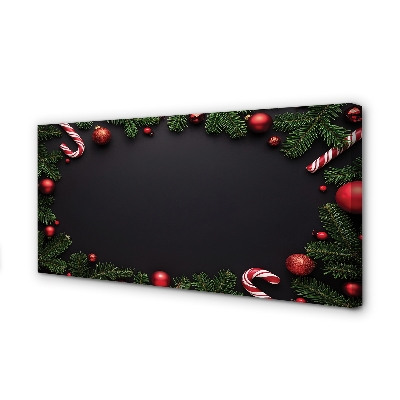 Pintura em tela Galhos, enfeites, pirulitos