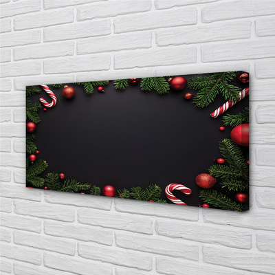 Pintura em tela Galhos, enfeites, pirulitos