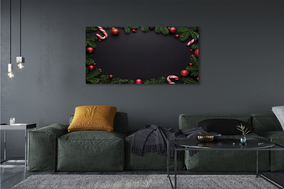 Pintura em tela Galhos, enfeites, pirulitos