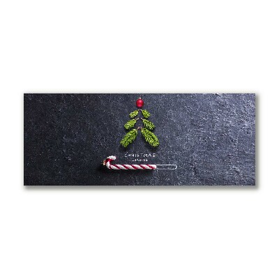 Quadro de parede em tela Árvore de Natal abstrata Inverno sagrado