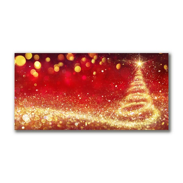 Quadro em tela Árvore de Natal abstrata Inverno sagrado