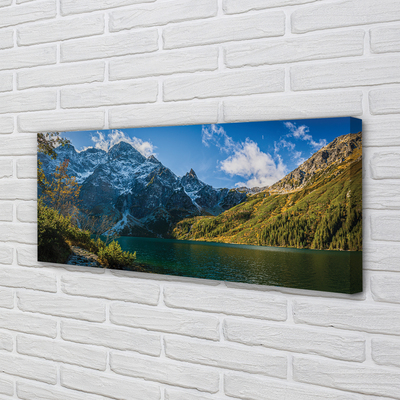 Quadro em tela Lago de montanha