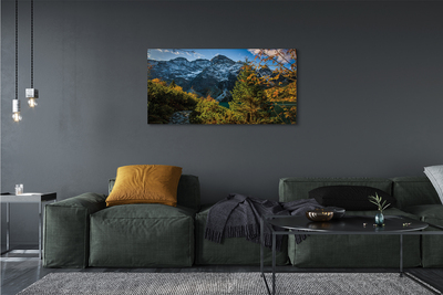 Pintura em tela Lago de montanha