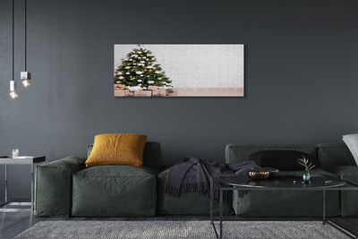 Quadro em tela Árvores de Natal, presentes, decorações
