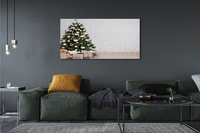 Quadro em tela Árvores de Natal, presentes, decorações