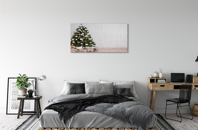 Quadro em tela Árvores de Natal, presentes, decorações