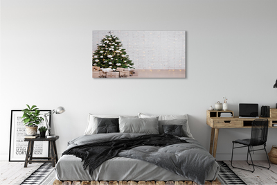 Quadro em tela Árvores de Natal, presentes, decorações