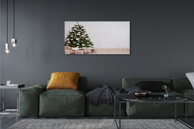 Quadro em tela Árvores de Natal, presentes, decorações
