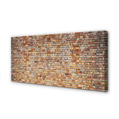 Pintura em tela parede de tijolos de pedra