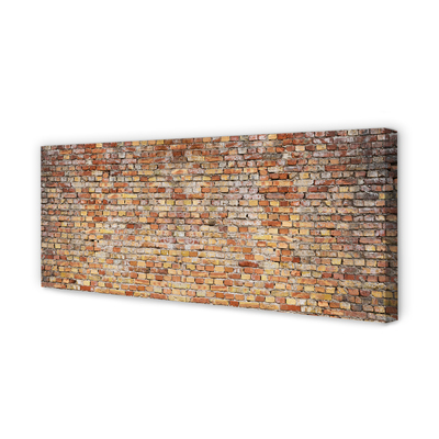 Pintura em tela parede de tijolos de pedra