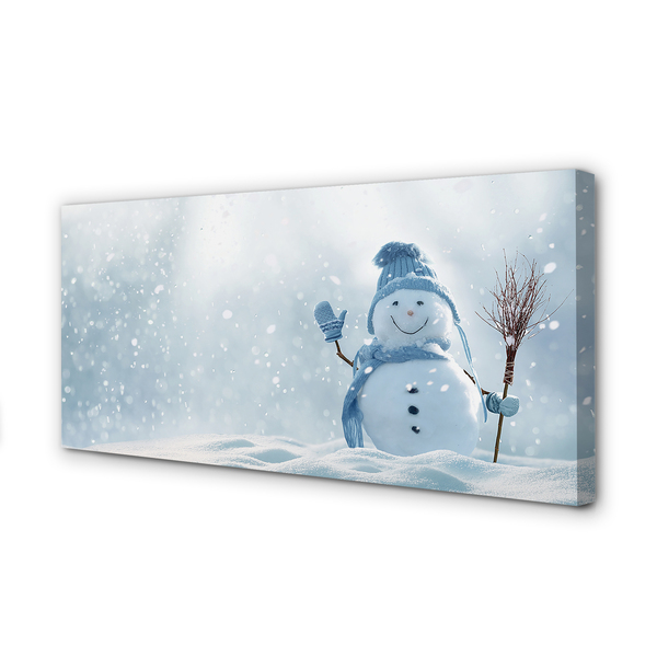 Quadro em tela Boneco de neve